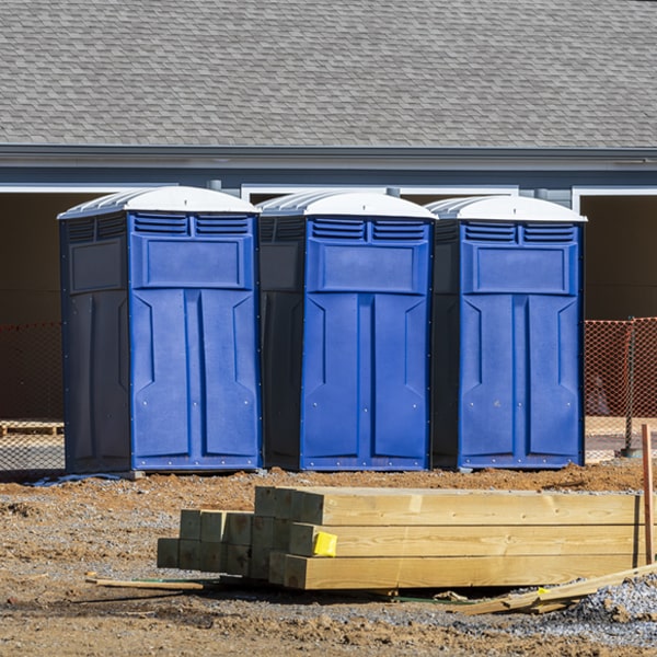 what is the maximum capacity for a single portable restroom in Anthony